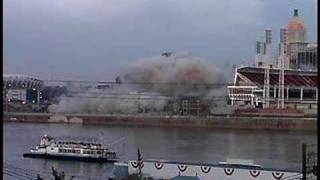 River Front Stadium Implosion Flash [upl. by Annayad278]