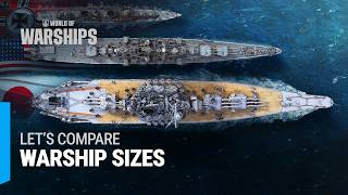 Warships Sizes Comparison [upl. by Elbys]