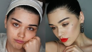 SPRING GLAM feat Bright Lips MAKEUP TUTORIAL [upl. by Lilybelle]