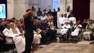 President Kovind presents Padma Bhushan to Mahendra Singh Dhoni [upl. by Gilles]