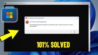 Fix MsWindowsStorePurgeCaches Error in Windows 11  10  How Solve Microsoft Store purge caches ✅ [upl. by Gilberto310]