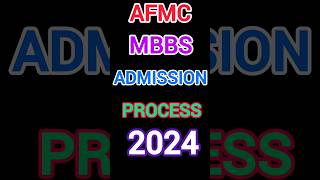 NEET 2024 AFMC MBBS ADMISSION PROCESS 🔥 ALL ABOUT AFMC PUNE 🎯shorts trending viral neet neetug [upl. by Trautman]