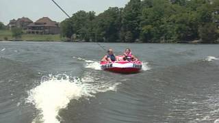 Tubing Behind A Mastercraft Wakeboarding Boat [upl. by Ahsaet]