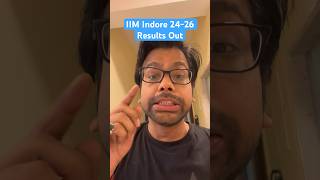 IIM Indore 202426 Results Out  Waiting List Coming Soon [upl. by Rafaj]