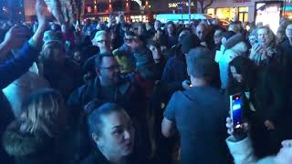 Madonna fans celebrate outside Barclays Center in Brooklyn on early Fri Dec 15 2023 around 1 am [upl. by Reema702]