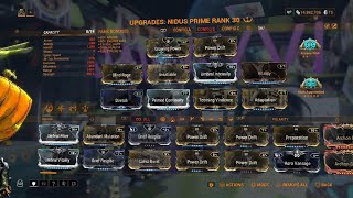 WarframeNIDUS prime Build [upl. by Akinnor]