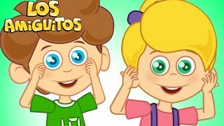 Cabeza Hombros Rodillas y Pies y muchas mas Cancion Infantil  Los Amiguitos [upl. by Seafowl]