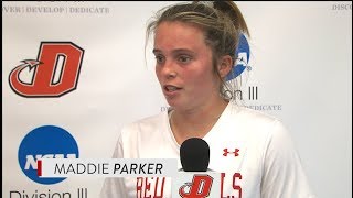 Dickinson W Lacrosse  Maddie Parker 19 interview after win v Swarthmore [upl. by Haissem]