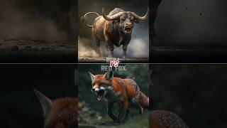 Bull vs Bengal Tiger vs Red Animals wolfdeerbearhyena [upl. by Goldner]