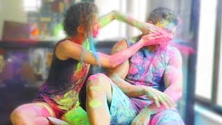 Holi Challenge Gets MESSY  Holi 2018 [upl. by Tiena]