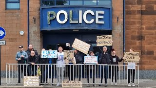 police corruption protest against dumfries police 20822 justiceforhag [upl. by Mckee]