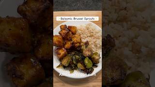 Vegan Balsamic Brussel Sprouts [upl. by Lissner13]