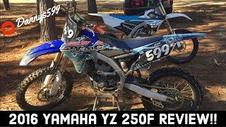 2016 Yamaha YZ 250F Review [upl. by Ponton76]