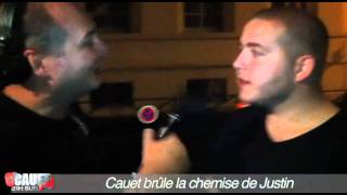 Cauet brule la chemise de Justin  CCauet sur NRJ [upl. by Cai]