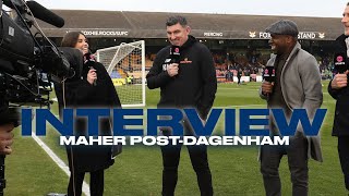 REACTION  Kevin Maher reflects on the point against Dagenham [upl. by Lynsey210]