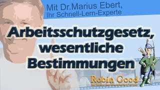 Nennen Sie einige wesentliche Bestimmungen des ArbeitsschutzGesetzes [upl. by Burgess]