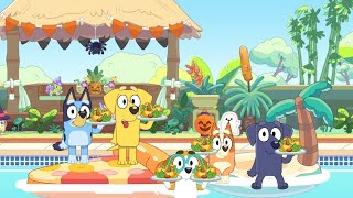 Bluey Honeys Halloween Pool Party 03 [upl. by Oiramal]