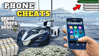 GTA 5  NEW SECRET PHONE CHEAT CODES 2023 Sport Cars God Mode  All Consoles amp PC [upl. by Eynobe]