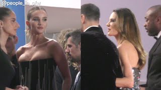 Rosie HuntingtonWhiteley amp Alessandra Ambrosio  quotThe Substancequot red carpet at Cannes  19052024 [upl. by Javed]