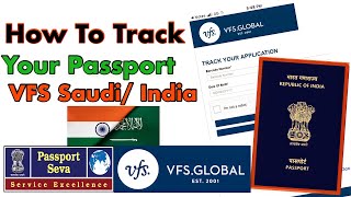 How To Track Vfs Global Passport Application Status Online  How To Track Your Passport Vfs Global [upl. by Sim]