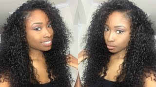 How To Blend Natural Hair with Curly Weave Hair Extensions  Method 2 [upl. by Uot]