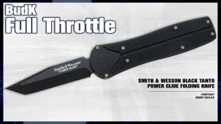 Smith amp Wesson Black Tanto Power Glide Folding Knife [upl. by Dorca]