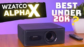 Best Projector For Home Theater In 🇮🇳 Under ₹ 20000  Wzatco Alpha X Review amp Unboxing [upl. by Terle]