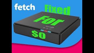 fixingrepair my fetch tv box for free  critical hardware faulterror for failing hard drive [upl. by Ihsir]