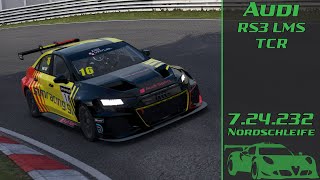 Audi RS3 LMS TCR  Nordschleife lap [upl. by Nalad]