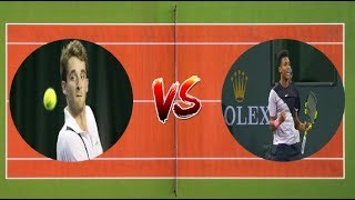 Constant Lestienne vs Felix Auger Aliassime  Budapest 2018 [upl. by Blanche]