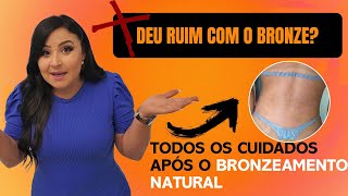 COMO CUIDAR DA SUA PELE APÓS O BRONZEAMENTO NATURAL MARQUINHA DE FITA PERFEITA [upl. by Enialehs]