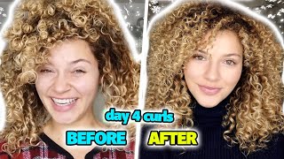 3 WAYS TO REFRESH YOUR CURLS IN THE MORNING WITHOUT WATER winter routine [upl. by Gifferd956]