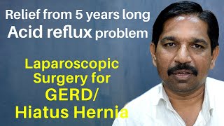 Free from a 45 yearold GERDAcid refluxHiatus hernia problem Patient from Maharastra Hindi [upl. by Harv774]