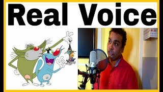 Real Voice of Oggy amp The Cockroach Cartoon Character Behind Scene [upl. by Diandre]