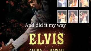 Elvis Presley My Way 1973 Aloha From Hawaii Instrumental With Lyrics [upl. by Anned]