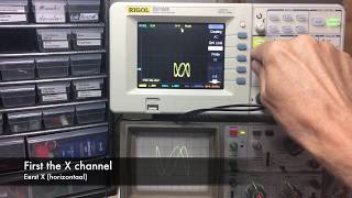 Rigol DS1052E Scope Lissajous figures [upl. by Ploss]