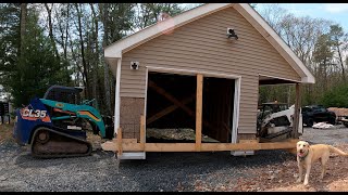 Move garage bury propane tank pour slab [upl. by Jehius]