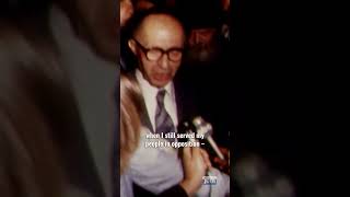 Menachem Begin talks to the media about the Rebbe [upl. by Laurianne]