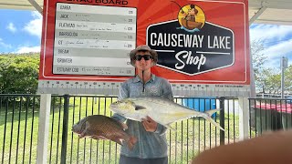 THE 5M TIDE PROVIDES FISH 🔥 Causeway Lake Yeppoon [upl. by Harli386]