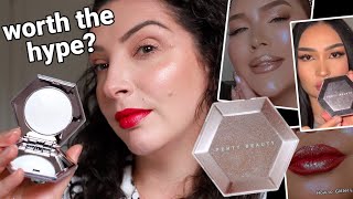 Testing viral makeup  Fenty Diamond Bomb in How Many Carats [upl. by Angela593]