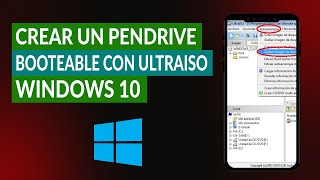 Cómo Crear un Pendrive USB Booteable con Windows 10 con UltraISO [upl. by Ahsirpac]