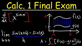 Calculus 1 Final Exam Review [upl. by Eirek]