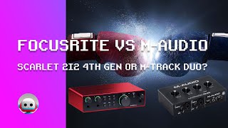 Best Audio interface Focusrite Scarlet 2i2 vs MAudio MTrack Duo [upl. by Crespo]