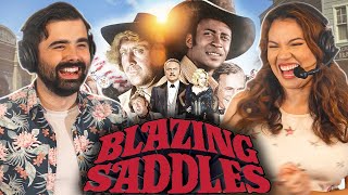 BLAZING SADDLES IS SO FUNNY Blazing Saddles Movie Reaction First Time Watching [upl. by Elletnohs171]