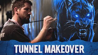 Mural Artist Brings Carolina Panthers Tunnel to Life [upl. by Randy]