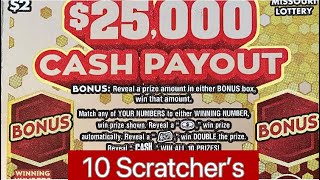 🔟❎2 ‘25000 Cash Payout’ Bonus Wins Multiplying Symbol Wins amp More Wins  Mo Lottery Scratchers [upl. by Anavoig778]