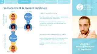 Avance Immédiate du Crédit dImpôt Webinaire du 12 septembre [upl. by Nnahs]