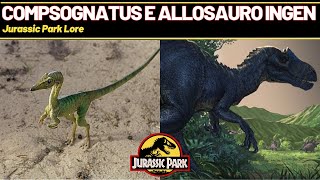 Il COMPSOGNATUS e lALLOSAURO InGen  Jurassic Park Lore [upl. by Hazem]