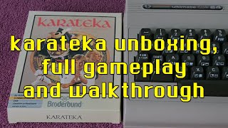 Commodore 64 Karateka unboxing gameplay and walkthrough  Broderbund 1984 [upl. by Joan705]