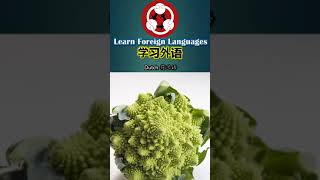 Vegetables 蔬菜 How to say romanesco broccoli Dutch shorts howtopronounce foreignlanguage [upl. by Narual515]